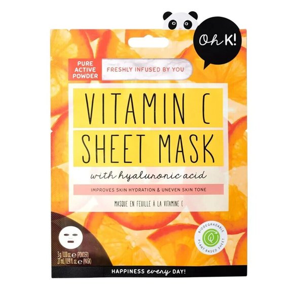 Oh K! Vitamin C Sheet Mask with Hyaluronic Acid - Picture 1 of 2
